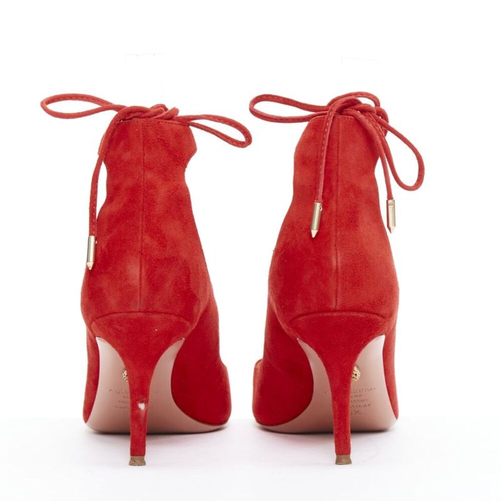 Aquazzura Suede Leather Mid Pumps - Picture 5 of 10